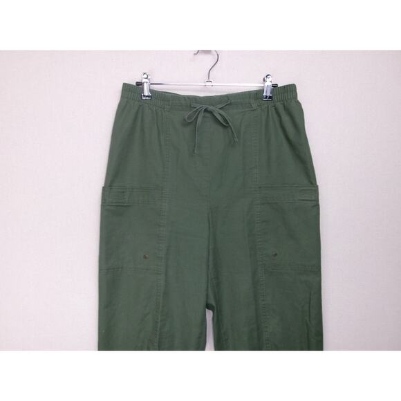 Allison Daley Cargo Capri Military Green Size 12 Casual Beach Errands Travel - Picture 2 of 12
